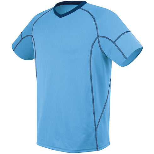 Russell Athletic Youth Kinetic Jersey (322821-C), Color 'Columbia Blue/Navy'